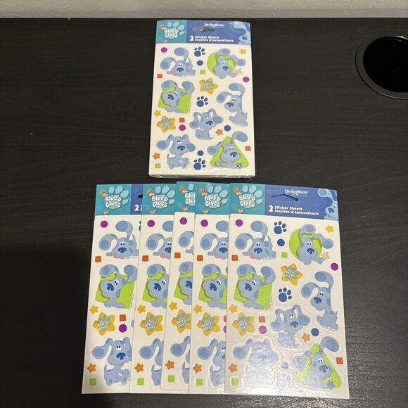 11x DesignWare 2003 Viacom Nick Jr. Blue's Clues Stickers NIP - Picture 1 of 4